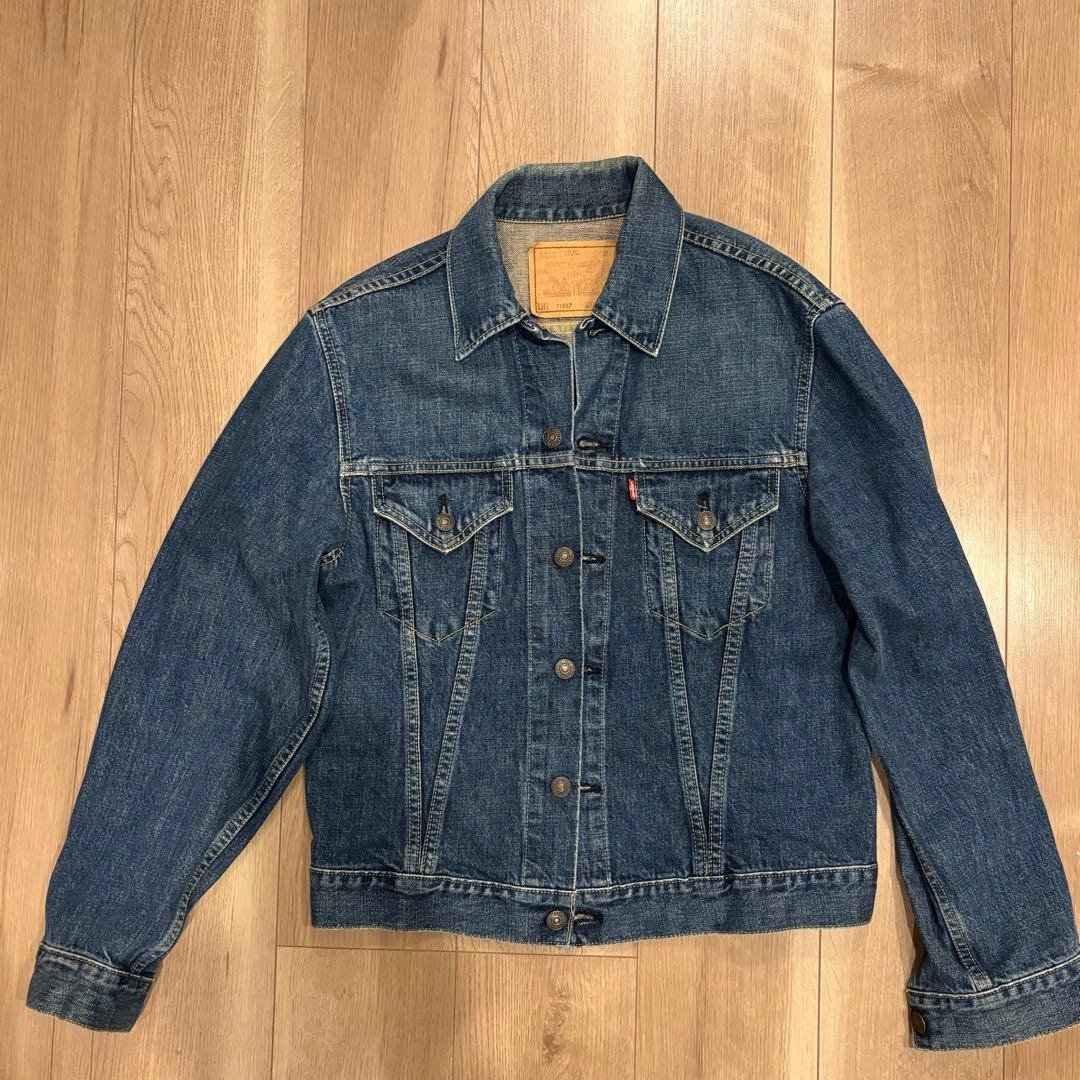 Levi’s 71557 70505 BIGE デニムジャケット ビッグサイズ