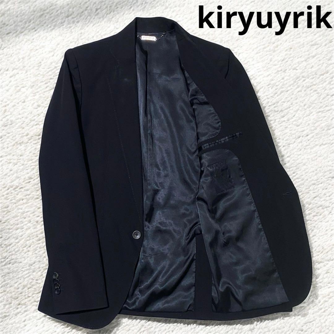 kiryuyrik テーラードジャケット ウールギャバジン 黒 ビジュアル系