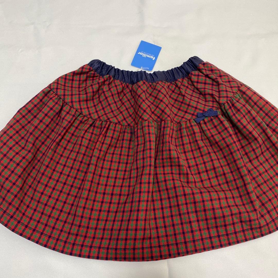 チェック柄スカート 130サイズ　familiar