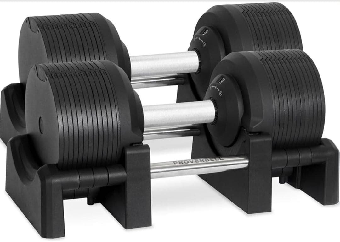 ②【①と同時購入必須】PROVERBELL 41.5kg 可変式ダンベル×2