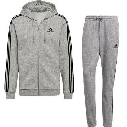 【新品・稀少サイズ4XO】アディダス フルジップスウェットパーカー 上下セット