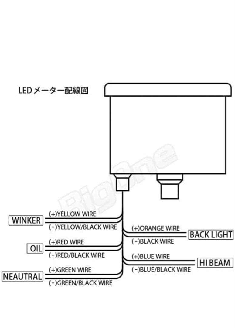 スピードメーターLEDインジケーター付(機械式)