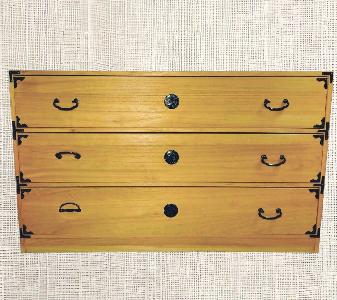 ヴィンテージ 桐箪笥 天然木 整理箪笥 引出収納 木製 和タンス チェスト②