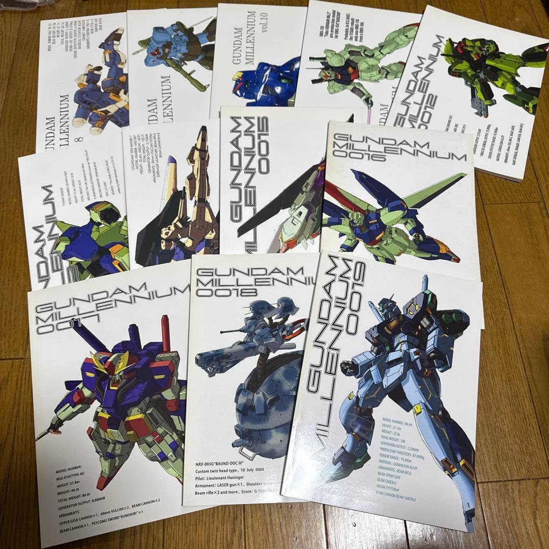 ♢ GUNDAM MILLENNIUM ガンダム 解説 雑誌 12冊セット