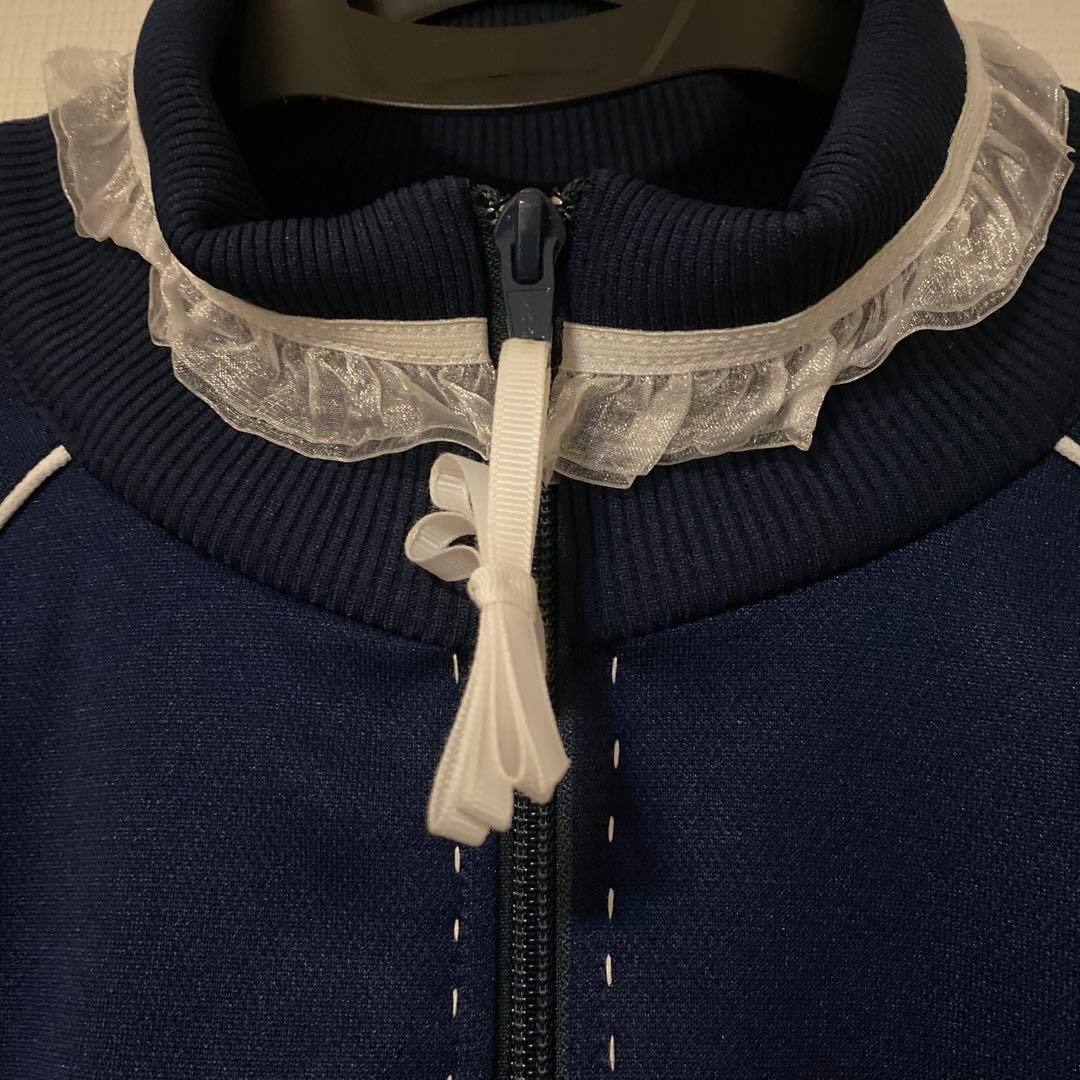 keisuke kanda 1点ものレース付きジャージ ネイビー