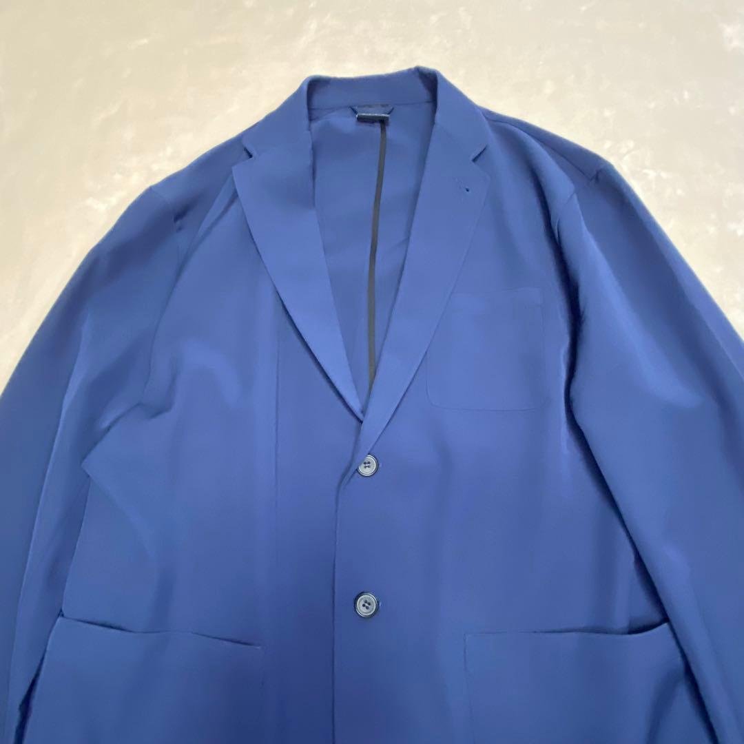 ニューバランス　テーラードジャケット　ネイビー　ストレッチ　アンコン　2XL