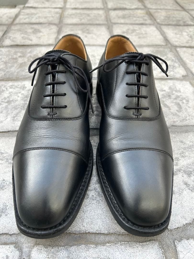 黒 スコッチグレイン　Scotch Grainストレートチップ