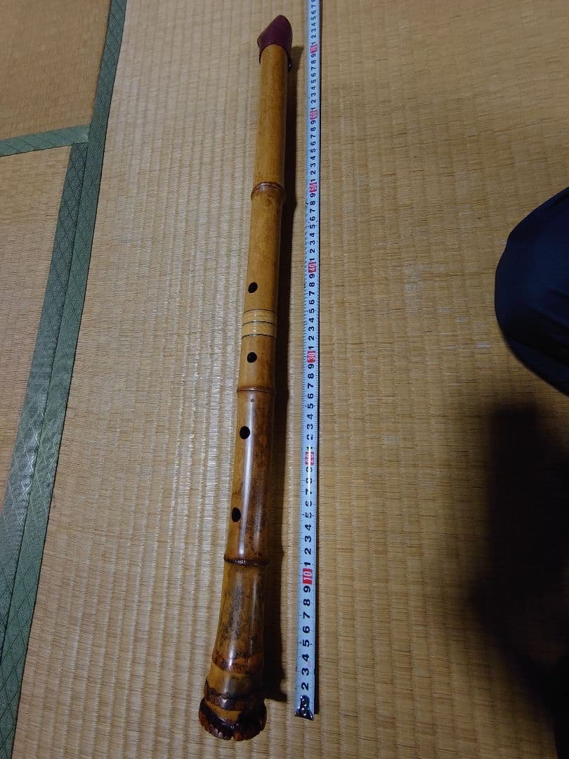 尺八本体 竹製 約70cm　 刻印あり