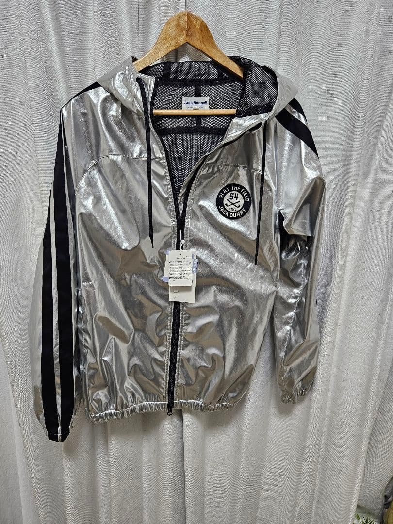 【✨未使用新品✨】タグ付　JACK BUNNY シルバー フードジャケットメンズ