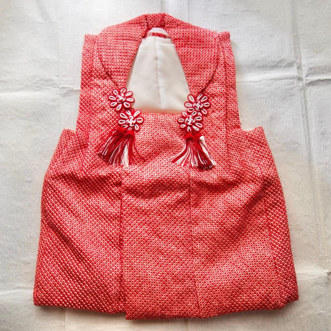 正絹　総絞り被布　七五三　お雛祭りなど