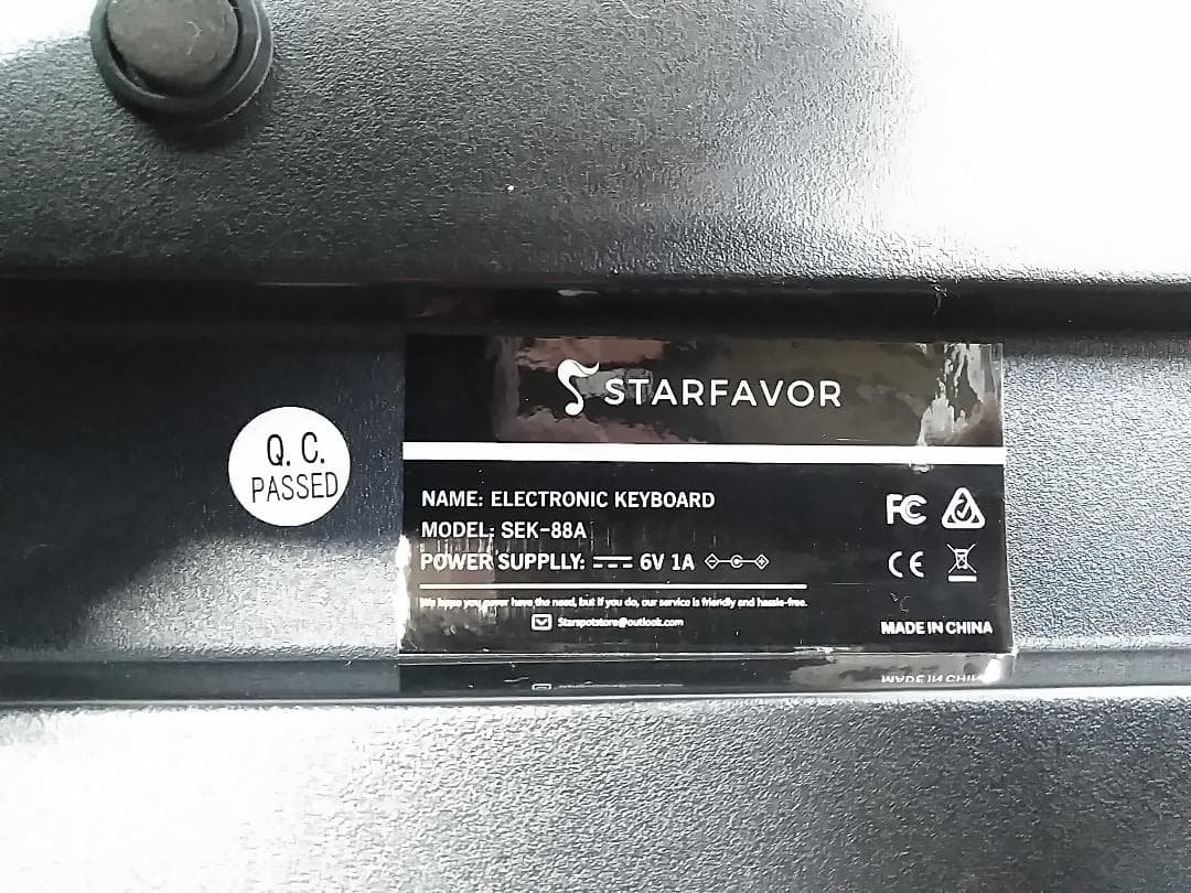 STARFAVOR 電子キーボード SEK-88A イヤホン ケース付 △