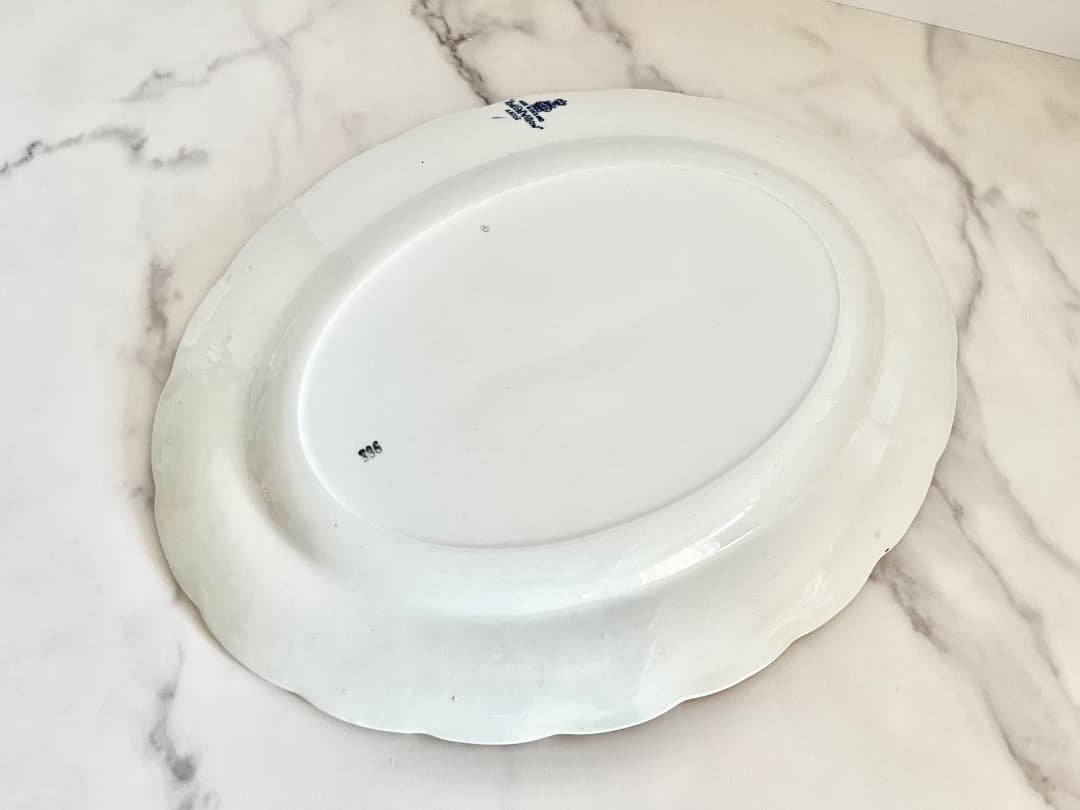 ブースBooths A8025 リアルオールドウィローオーバル36cmプラッター