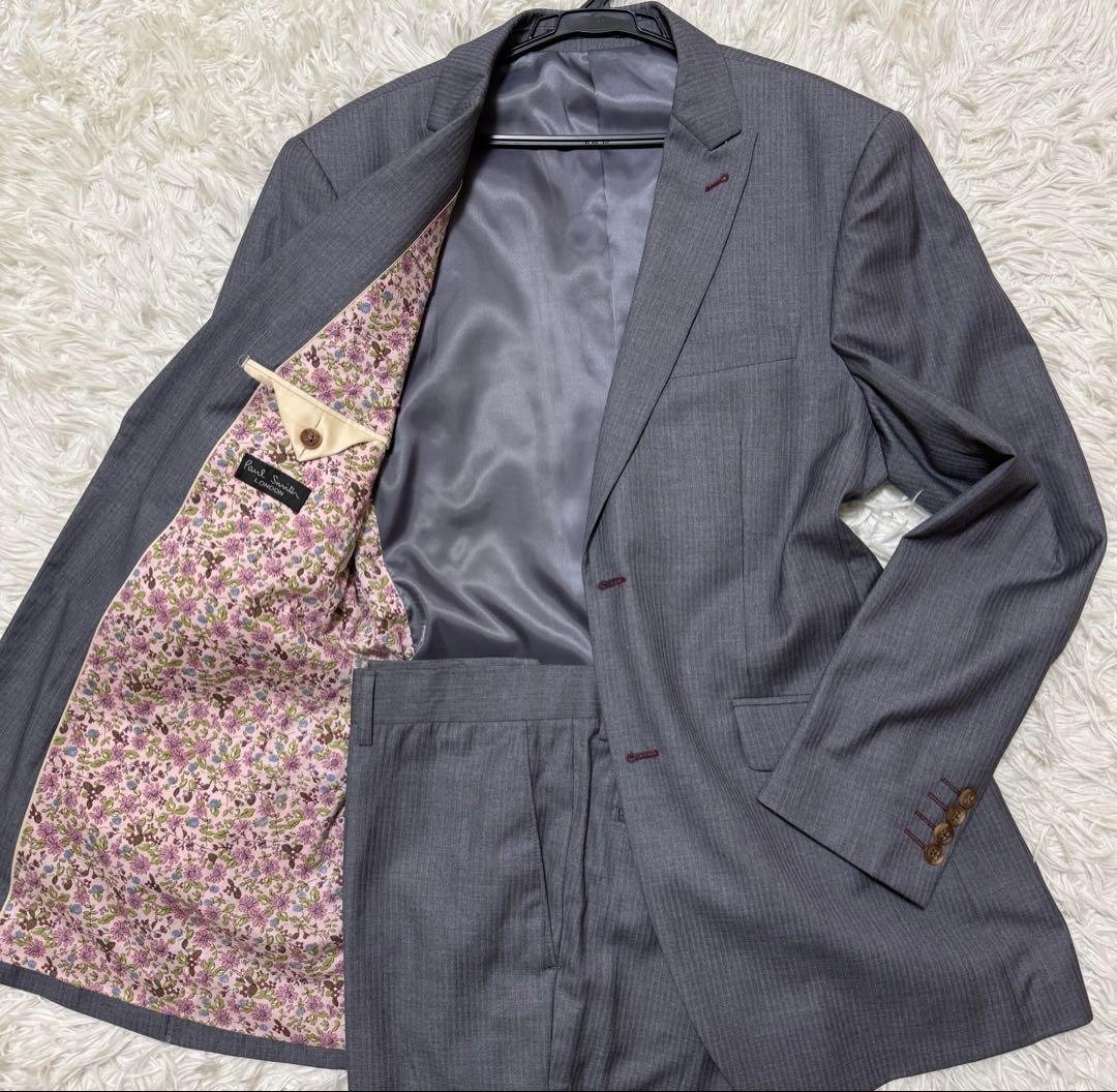 【希少】2XL Paul Smith スーツセットアップ　花柄　大きいサイズ
