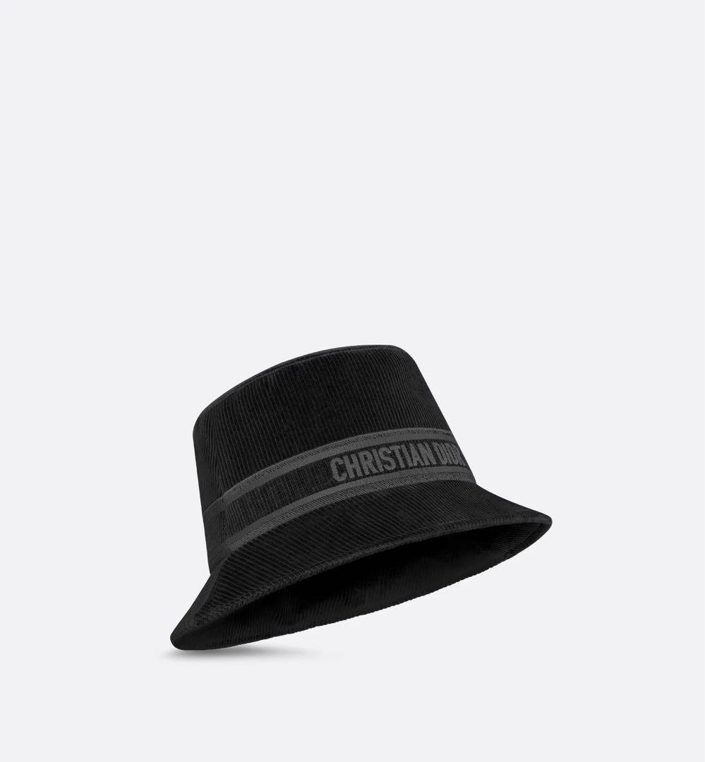 新品✨未使用✨ DIOR ブラック コーデュロイ バケットハット