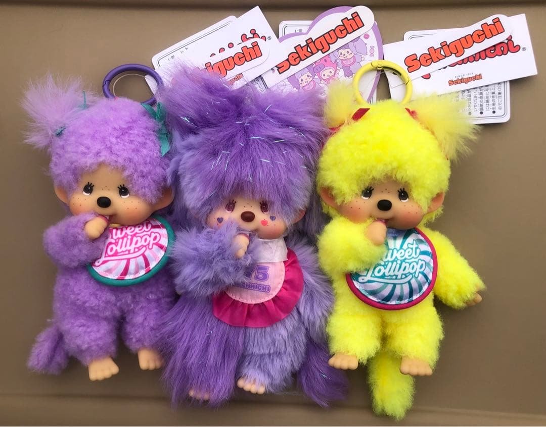 お買得‼️新品タグ付　激カワ‼️レア物　モンチッチキーチェーン3set❣️