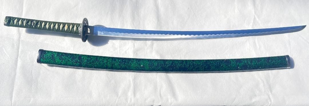 ★インテリア・コスプレ【模造刀】日本刀・太刀【105cm】緑★