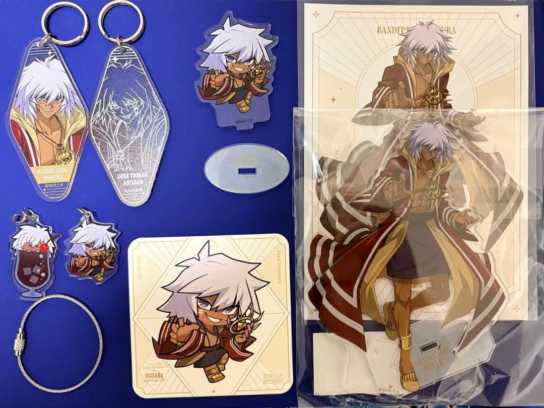 遊戯王 BLANC 盗賊王バクラ アクスタ、ブロマイド、コースター、アクキー