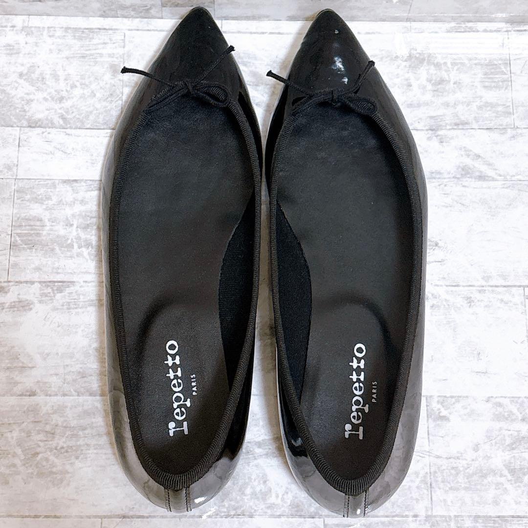 美品✨レペット JUNON バレエシューズ ラバーソール 裏張不要 25cm 黒