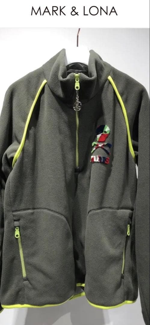 極美品！　MARK & LONA メンズフリース　カーキ　46サイズ