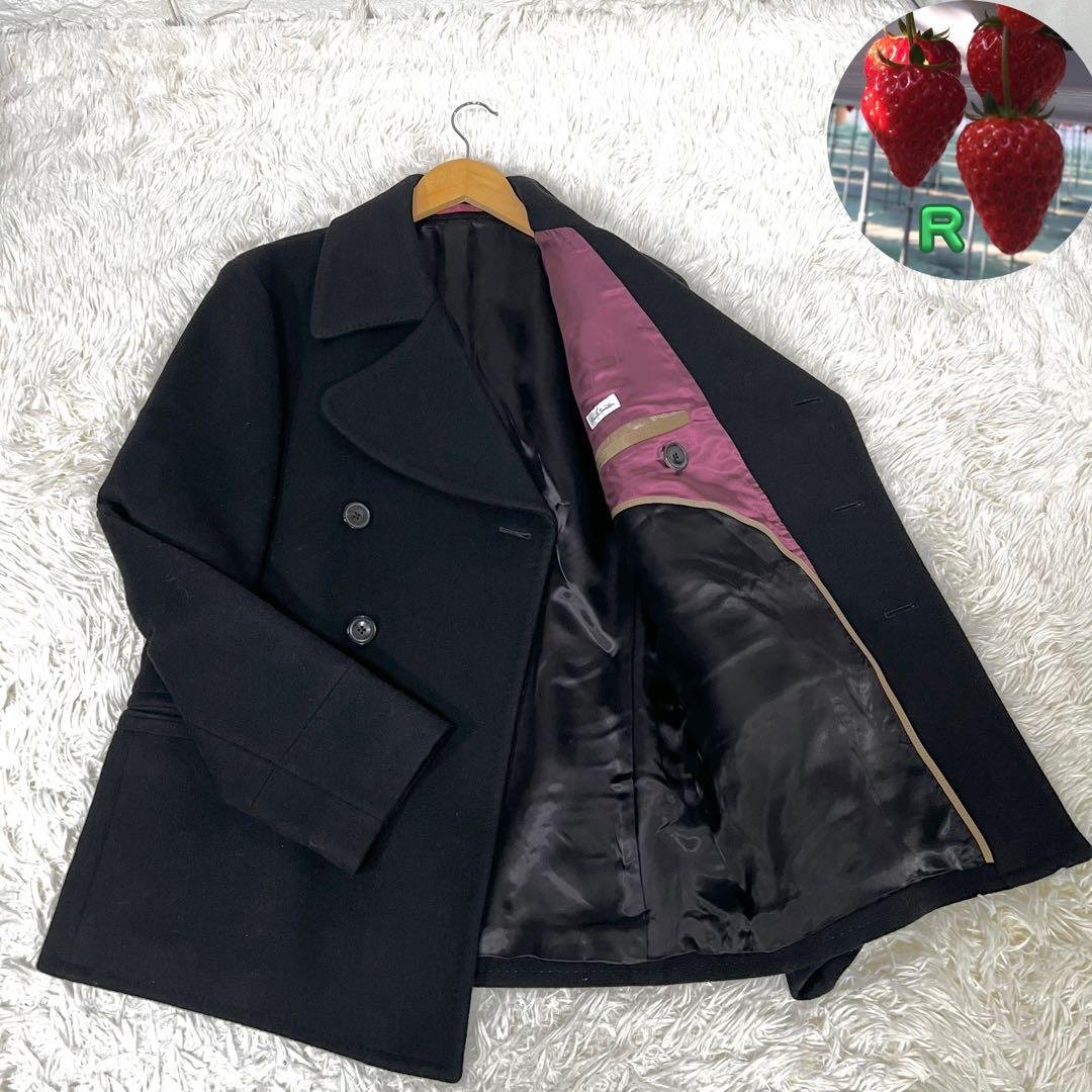 良品✨ポールスミス✨Paul Smith 羊毛100% Pコート 黒 Lサイズ