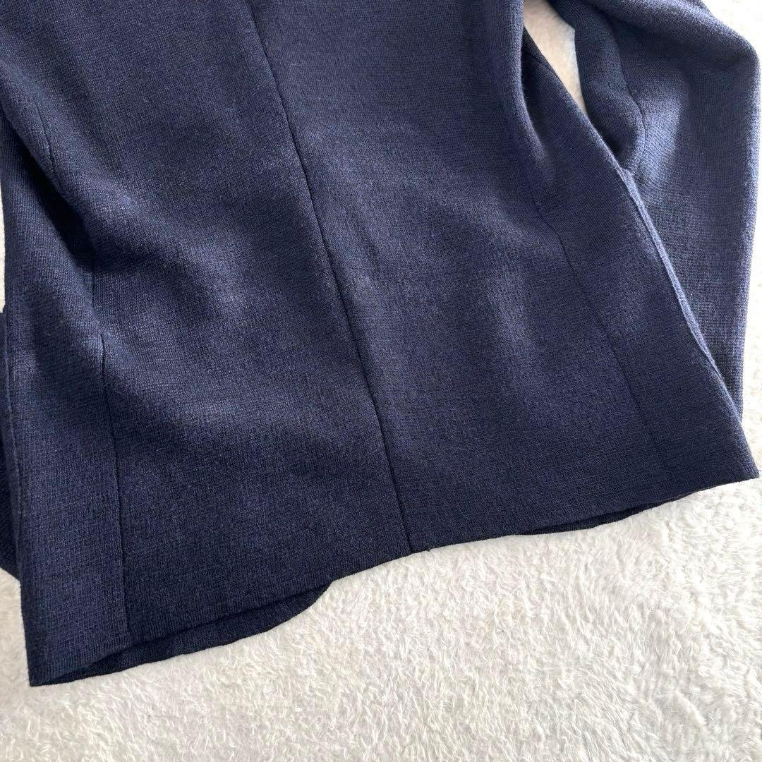 【未使用品 タグ付き】 991 ニットテーラードジャケット 48 ネイビー 2B