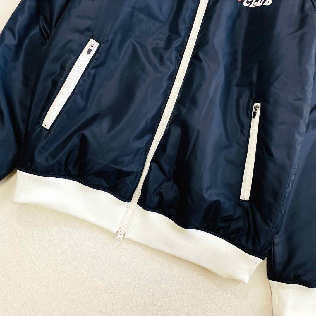 6638 ラフアンドスウェル　ジップアップジャケット　蓄熱　ロゴプリント