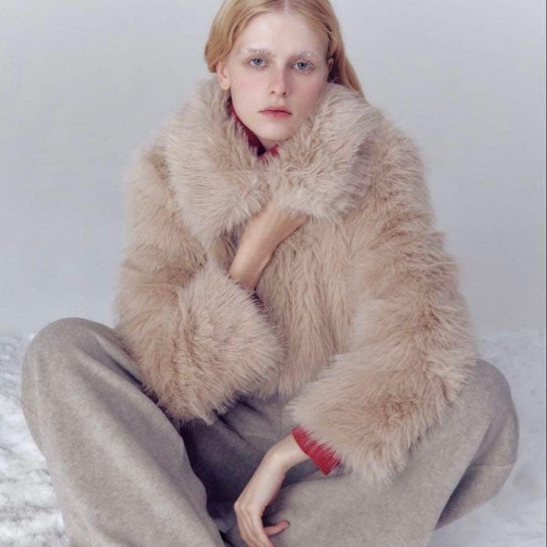 即発送/美品THETOE SOMERSET FUR COAT S