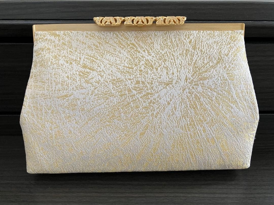 龍村美術織物　もみ菊　パーティーバッグ