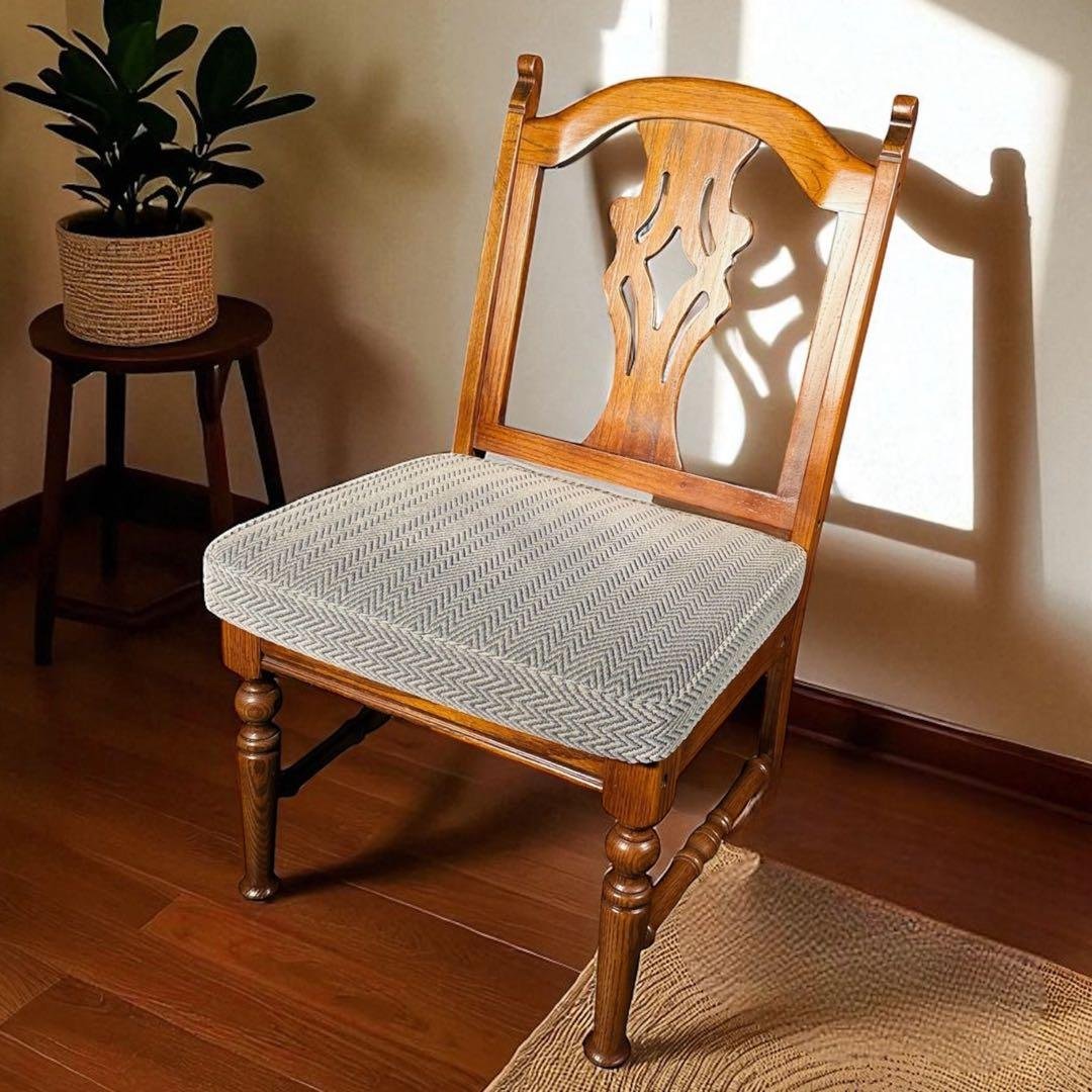 HR802 三越ブルージュ　アームレスチェア　ダイニングチェア