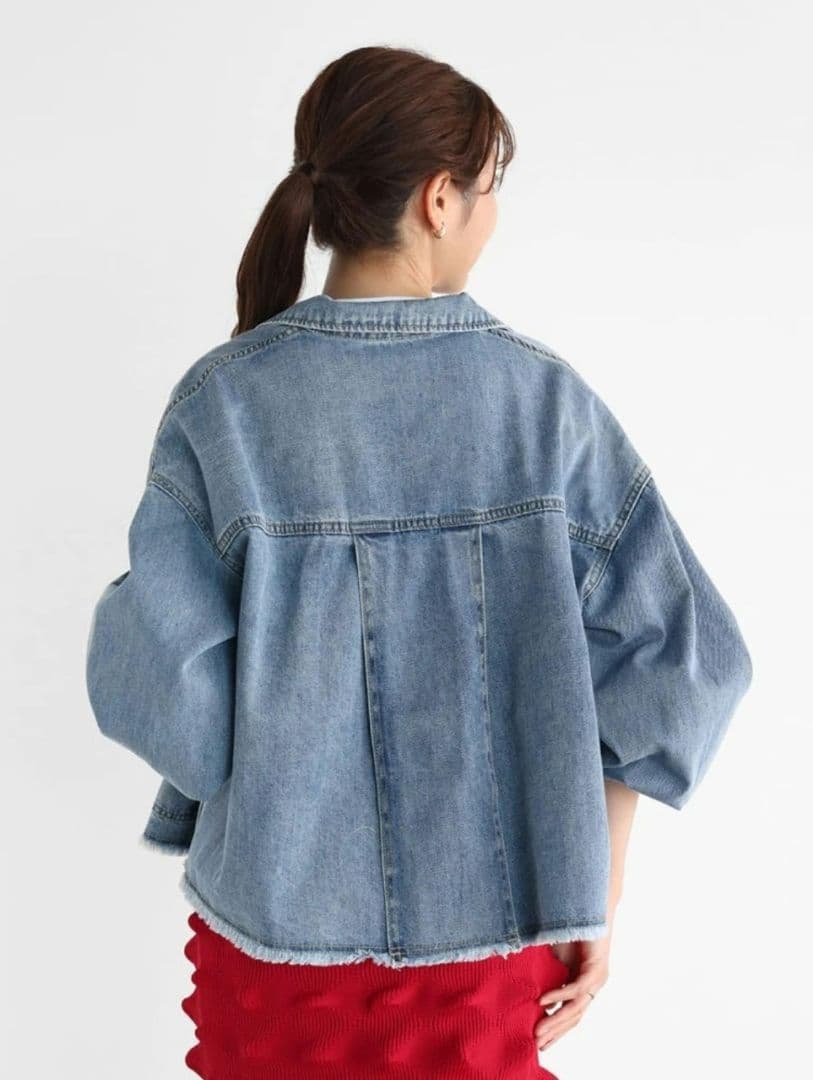 ヤマダヤVinボリュームスリーブデニムジャケット 新品ブルー