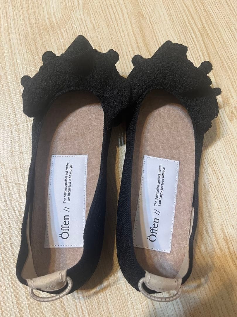 Offen フリルフラットシューズ39(24.5)
