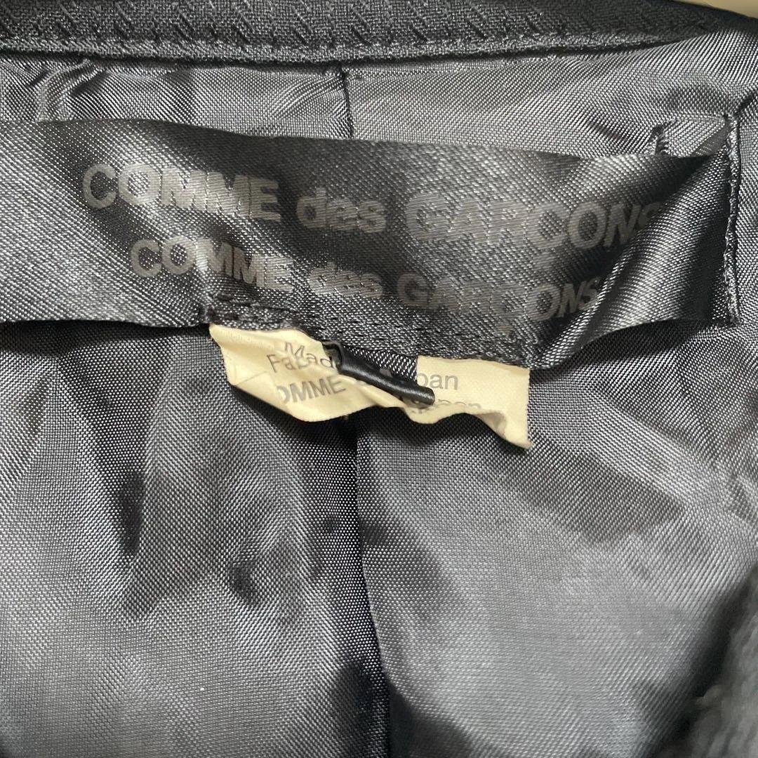 COMME des GARCONS コムコム 丸襟 コート ポリ縮絨