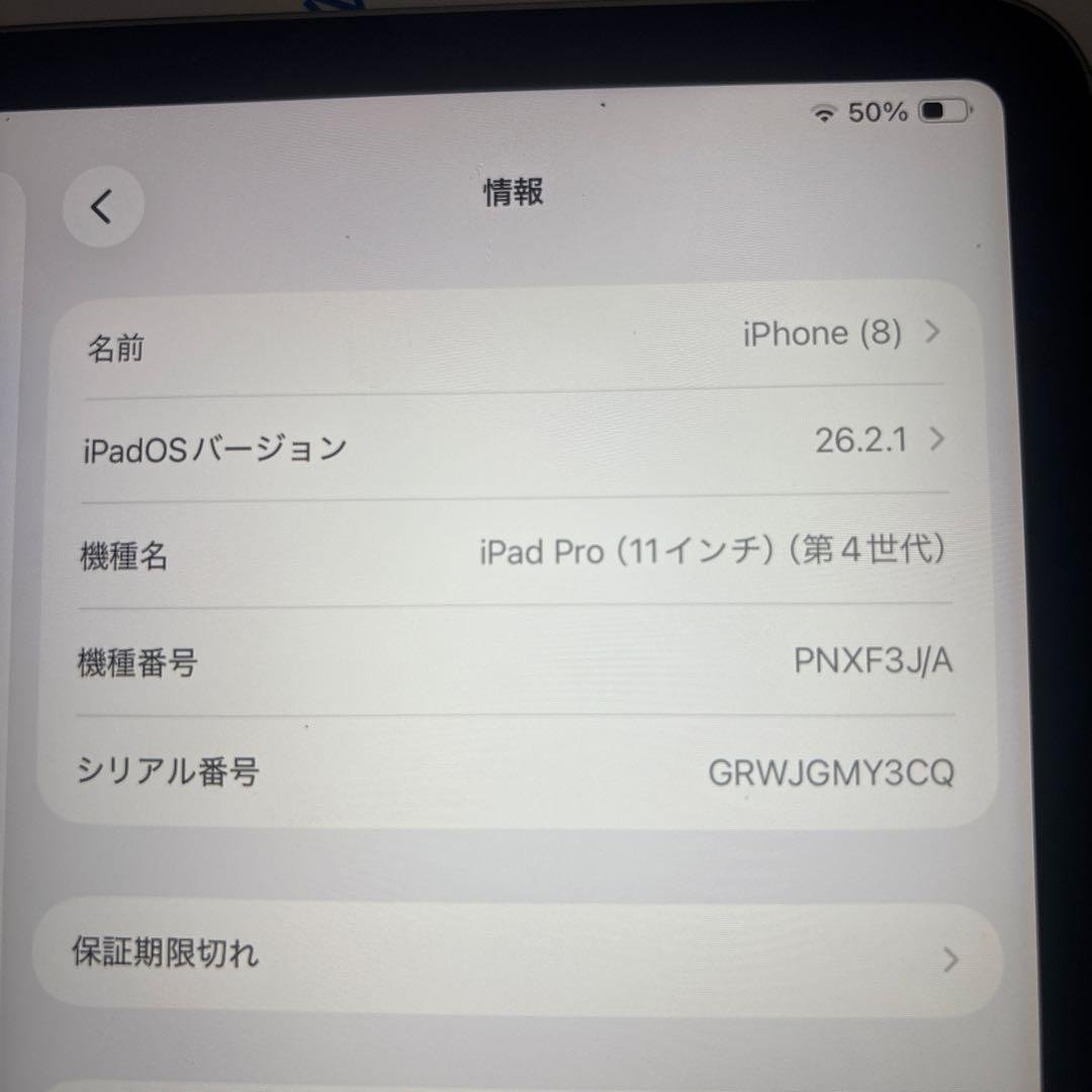 iPad Pro 11 第4世代 256GB 11インチ　ジャンク品