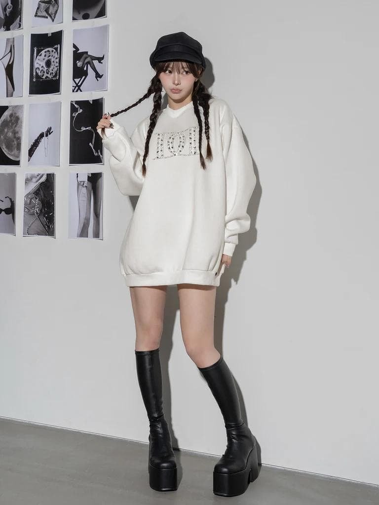 新品 Darich ダーリッチ　DDロゴビジュースウェットプルオーバー