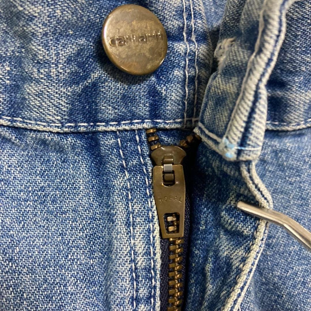 カーハート　90s USA製 ペインターパンツブルーデニムジーンズW38 L34