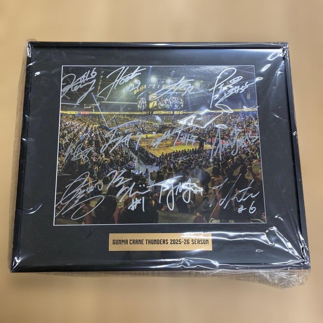 群馬クレインサンダーズ 2025-26 直筆サイン入りボード 2025-2026