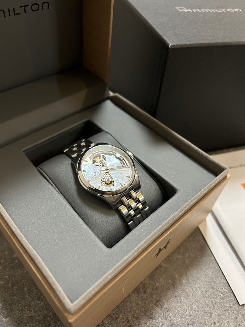 【美品】Hamilton ジャズマスターオープンハートH32215190 MOP