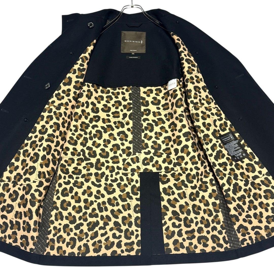 【極美品】MACKINTOSH ゴム引 トレンチコート ブラック 34