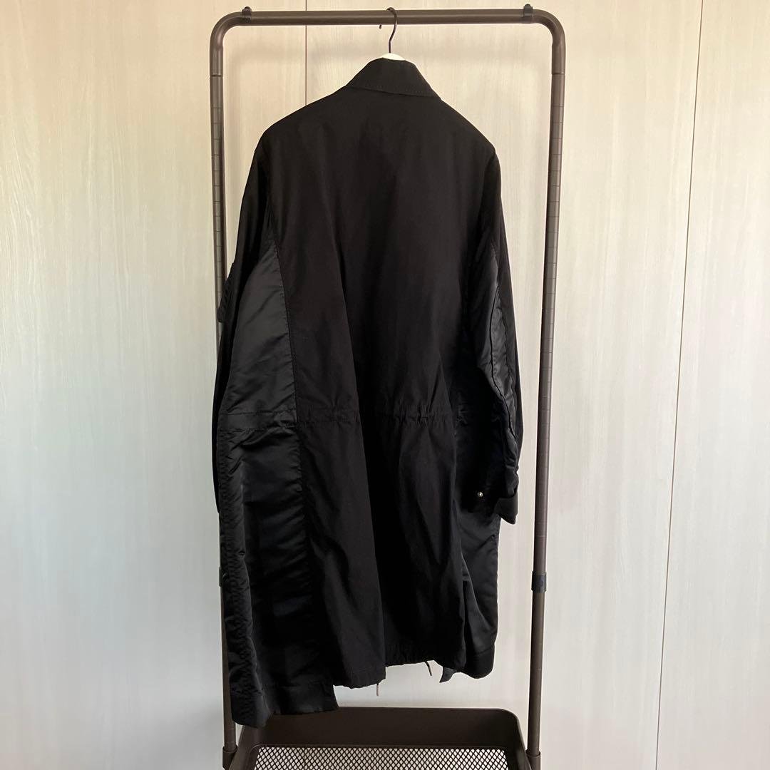sacai ドッキングミリタリーコート　scm-052 ブラック　size1