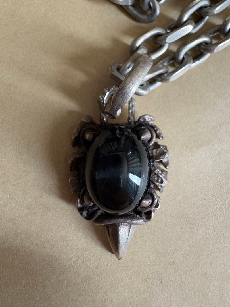 《一点物》メンズ　シルバー silver925 ネックレス　y2k ゴシック