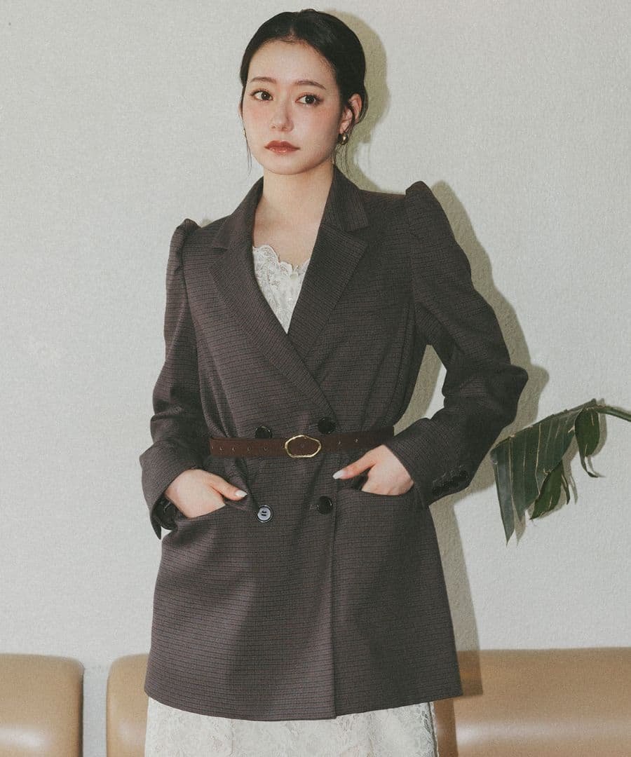 【完売】 Sサイズ ココディール 新品タグ付 ロングダブルジャケット