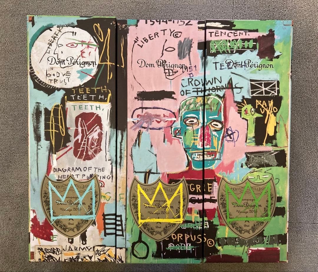 ドン ペリニヨン ヴィンテージ バスキア 限定ギフトBOX 空箱空瓶