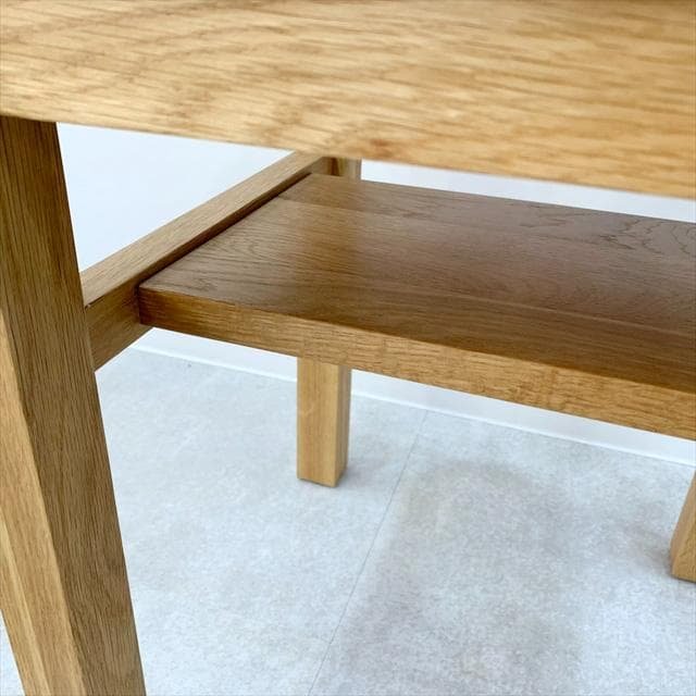 無印良品無垢材サイドテーブルベンチ