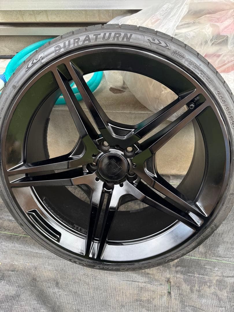 4本　20インチ ブラック 5スポークホイールセット　メルセデスベンツ　w447