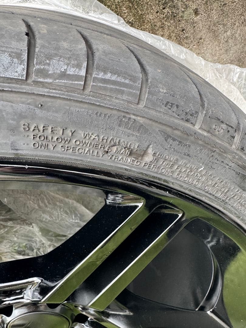 4本　20インチ ブラック 5スポークホイールセット　メルセデスベンツ　w447