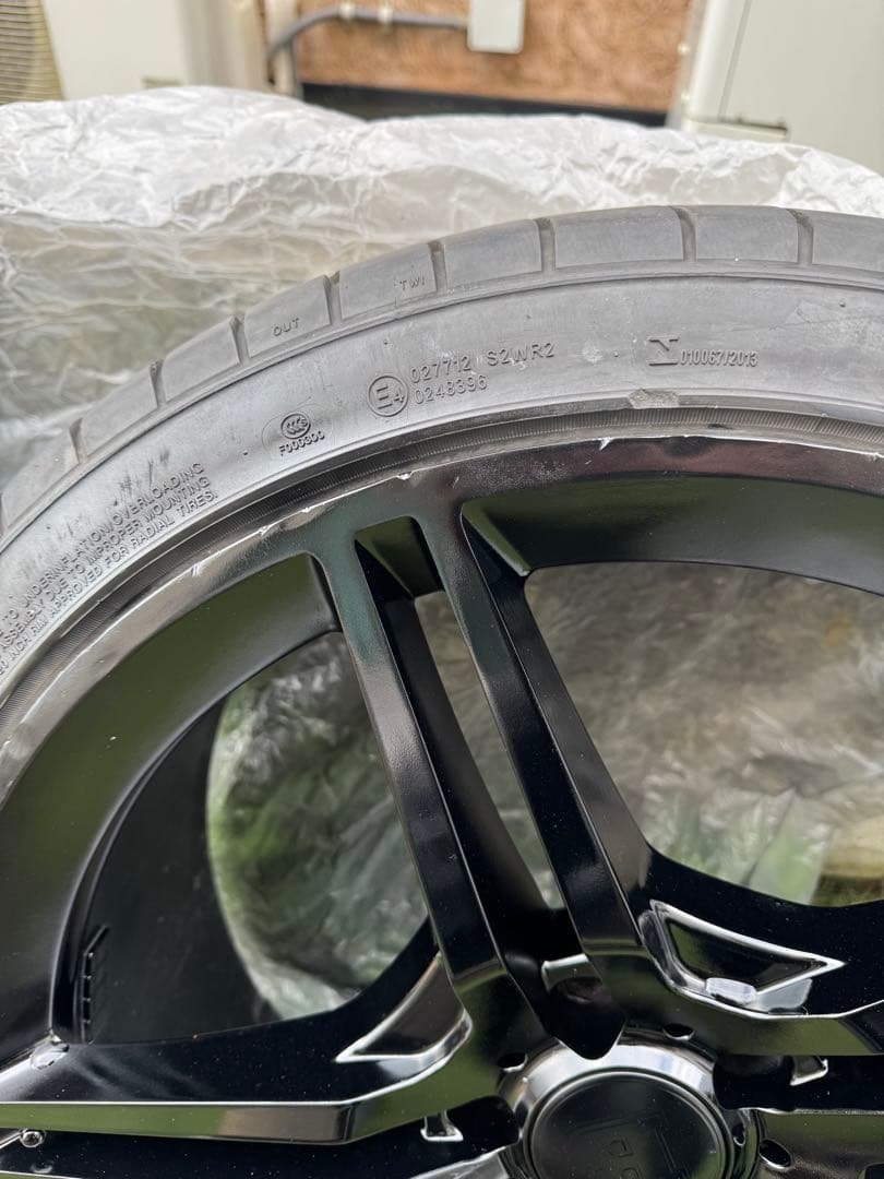 4本　20インチ ブラック 5スポークホイールセット　メルセデスベンツ　w447