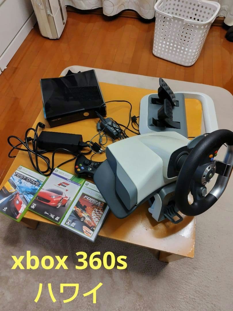 XBOX360S+ハンドル　ハワイレンタカー　シュミレーター
