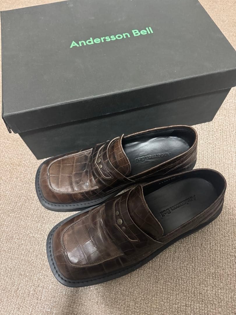 靴 andersson Bell Brown Loafers 40