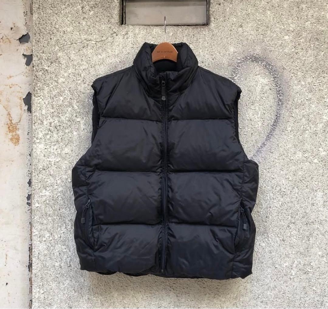 貴重★old gap 黒 ダウンベスト ジッパーポケット付き