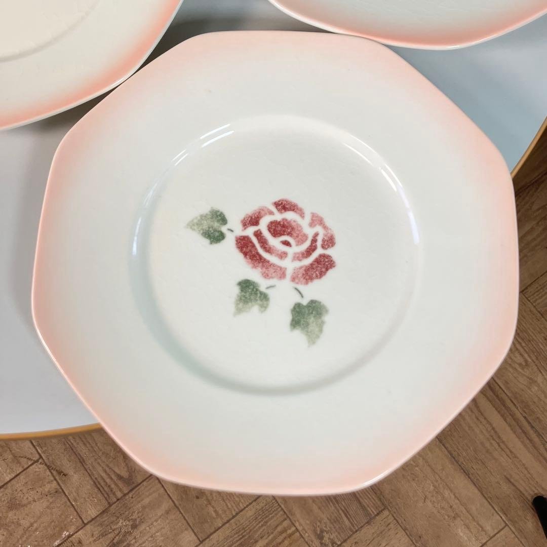 【人気シリーズ】マニーローズ　ケーキプレート　6枚セット